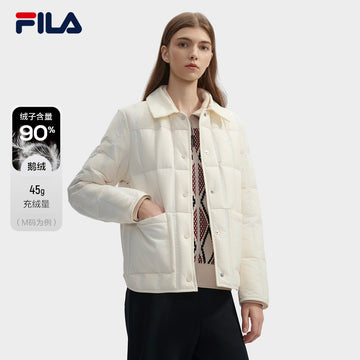 FILA CORE LIFESTYLE WHITE ORTISEI Women Down Jacket (Ash)