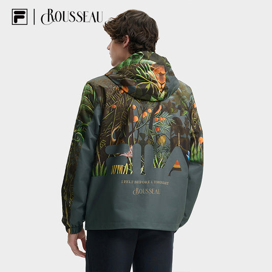 FILA CORE LIFESTYLE HERITAGE DREAM JUNGLE Men Woven Jacket (Full Print)