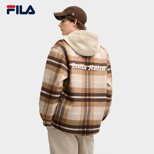 FILA CORE LIFESTYLE ORIGINAL VINTAGE TENNIS CLUB Men Woven Jacket (Beige)