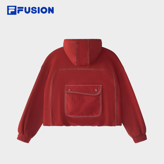 FILA FUSION CROSS OVER FILA X DOE LAND AHOY Women Hoodie (Red/ Yellow)