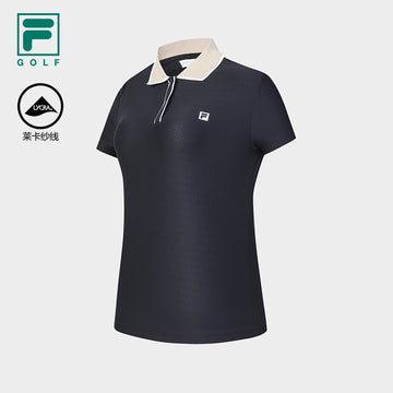 FILA CORE ATHLETICS GOLF SLOPS TO FIELD Women Polo T-shirt (Navy)