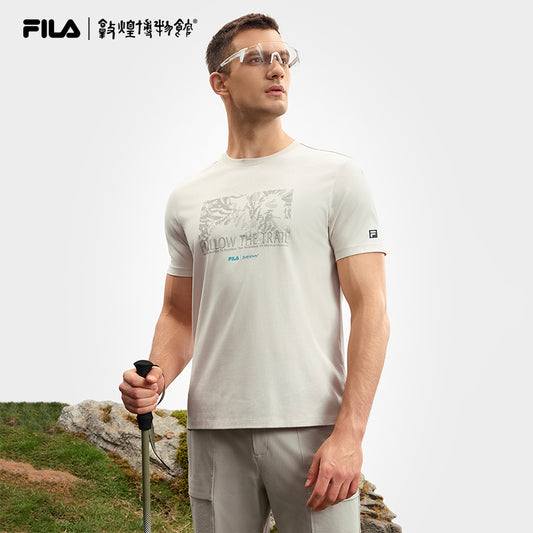 FILA CORE ATHLETICS EXPLORE X DUNHUANG MUSEUM Men Short Sleeves T-Shirt (Beige)