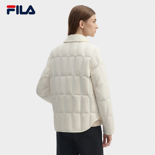 FILA CORE LIFESTYLE WHITE ORTISEI Women Down Jacket (Ash)