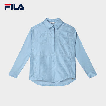 FILA CORE x MILANO Women Long Sleeve Shirt in Blue