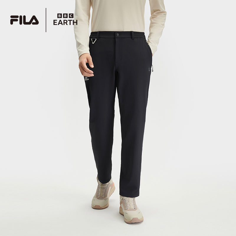 FILA CORE ATHLETICS EXPLORE X BBC EARTH PATHWAYS OF WONDER Men Woven Pants (Black)