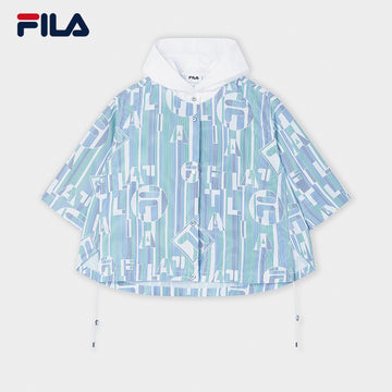 FILA CORE LIFESTYLE EMERALD SUMMER BREEZE Women Woven Jacket (Full Print)