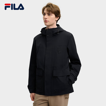 FILA CORE LIFESTYLE HERITAGE LUCKY TAROT Men Woven Jacket (Black)