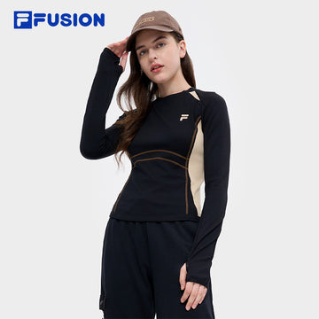 FILA FUSION INLINE URBAN TECH FUTURE TECH STREET Women Long Sleeve Top (Black)