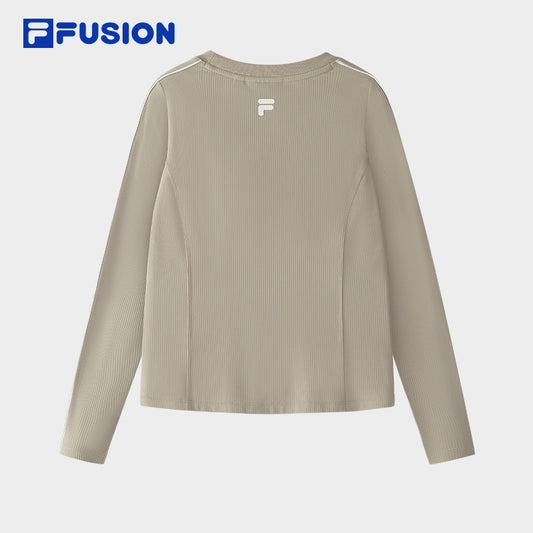 FILA FUSION INLINE FUSION LIFE FUSIONEER IVORY OASIS Women Sweatshirt (Brown)