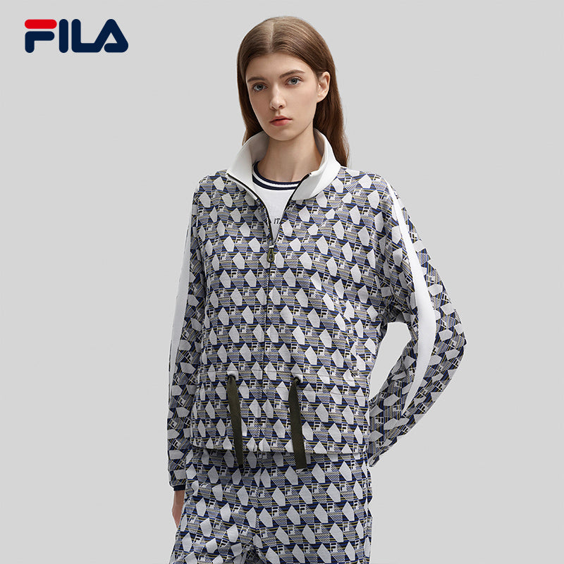 FILA CORE LIFESTYLE FILA EMERALD CHEVAL BLANC COURCHEVEL Women Jacket (Full Print)