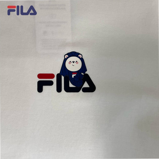 [SG EXCLUSIVE] FILA CORE Unisex Short Sleeve T-Shirt in White/Black
