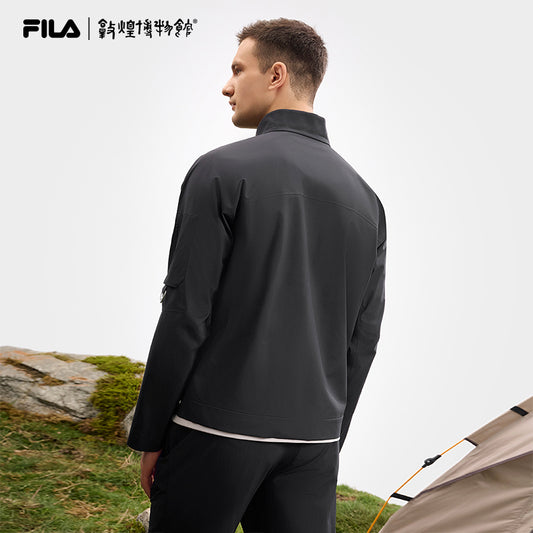 FILA CORE ATHLETICS EXPLORE X DUNHUANG MUSEUM Men Woven Jacket (Black)