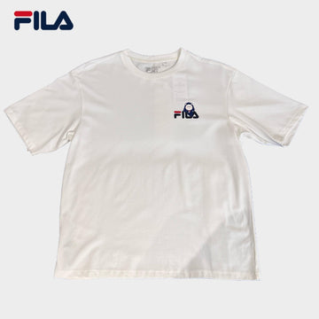 [SG EXCLUSIVE] FILA CORE Unisex Short Sleeve T-Shirt in White/Black