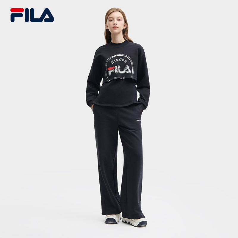 FILA CORE x ETUDES ANOTHER CLUB Women's Knit Pants in Navy
