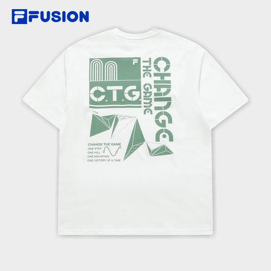 FILA FUSION INLINE URBAN TECH Men Short Sleeve T-shirt in White / Green