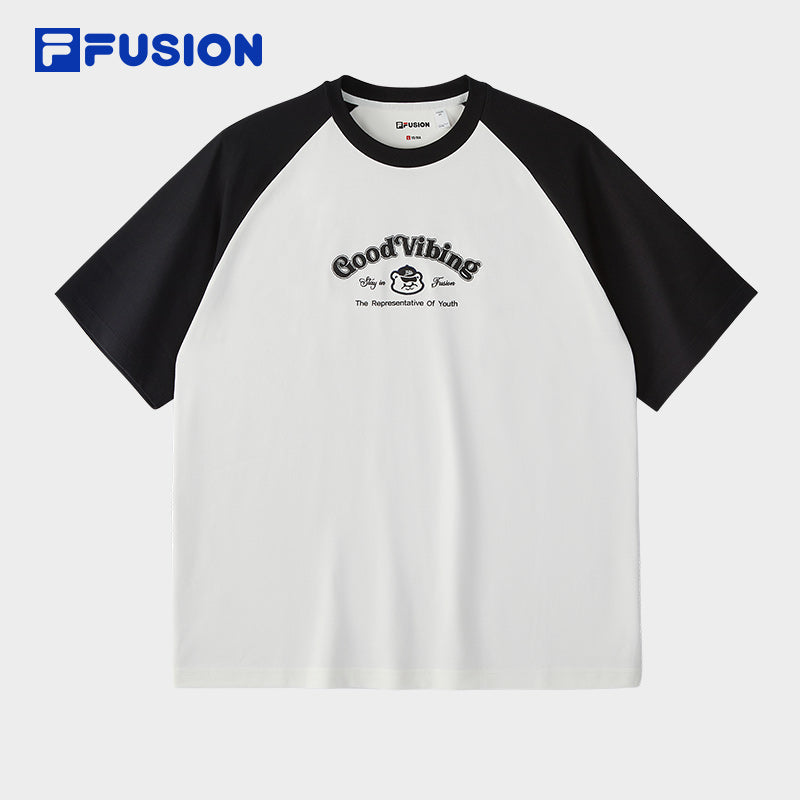 FILA FUSION INLINE CULTURE 1 Unisex Short Sleeve T-shirt (White)