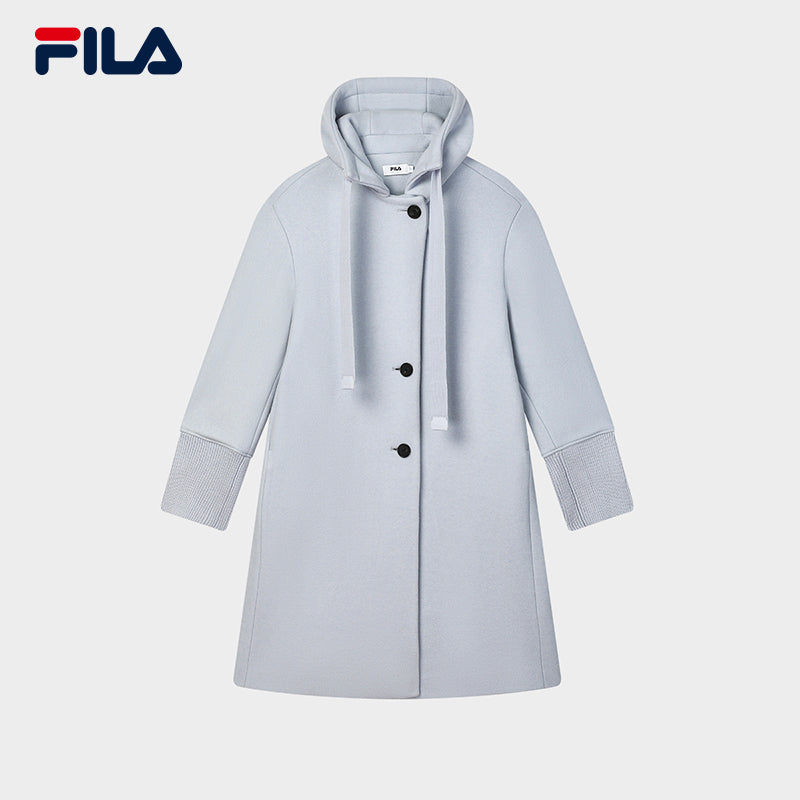 FILA CORE LIFESTYLE EMERALD GEOMETRIC SNOW Women Woolen Sweater (Light Blue)