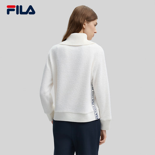 FILA CORE LIFESTYLE EMERALD GEOMETRIC SNOW Women Sweatshirt (Ash)