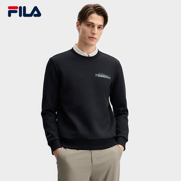 FILA CORE LIFESTYLE WHITE MILAN DESIGN WEEK Men Sweatshirt (Black)