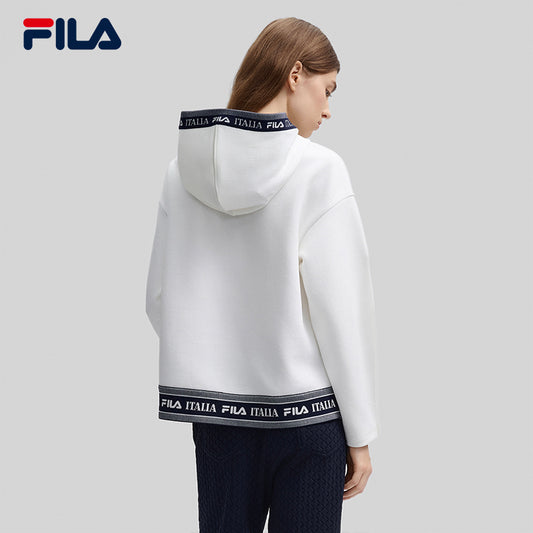 FILA CORE LIFESTYLE FILA EMERALD CHEVAL BLANC COURCHEVEL Women Hoodie (White)