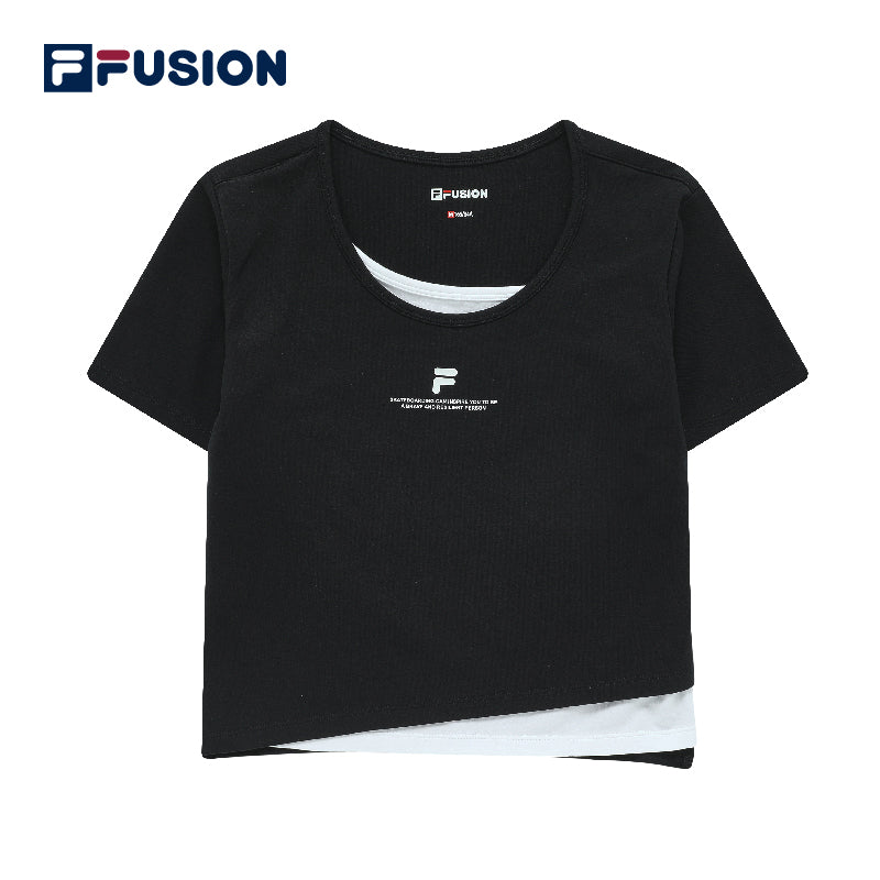 FILA FUSION Women's URBAN TECH INLINE Short Sleeve T-shirt in Black