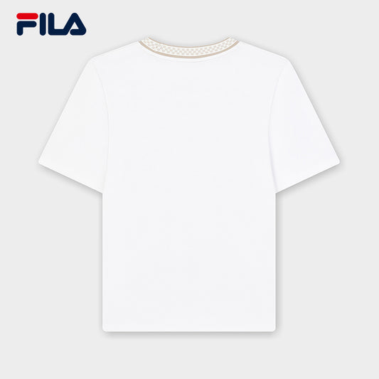 FILA CORE LIFESTYLE EMERALD LE GRAND PALAIS PARIS Women Short Sleeve T-shirt (White)