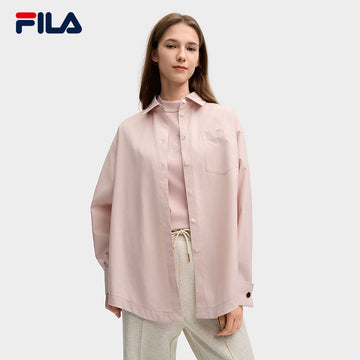 FILA CORE LIFESTYLE MILANO STROLLING MILAN Women Long Sleeve Shirt (Pink)