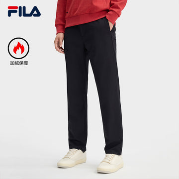 FILA CORE LIFESTYLE BLUE QUADRILATERO AESTHETICS Men Woven Pants (Black)