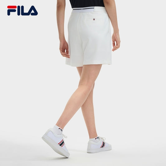 FILA CORE LIFESTYLE MODERN HERITAGE DNA-FRENCH CHIC Women Woven Shorts (White)