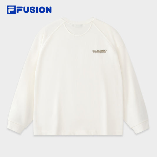 FILA FUSION INLINE FUSIONEER Unisex Long Sleeve Tee (White / Black)