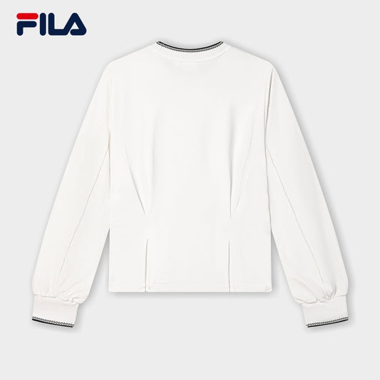 FILA CORE LIFESTYLE EMERALD LE GRAND PALAIS PARIS Women Pullover Sweater (White)