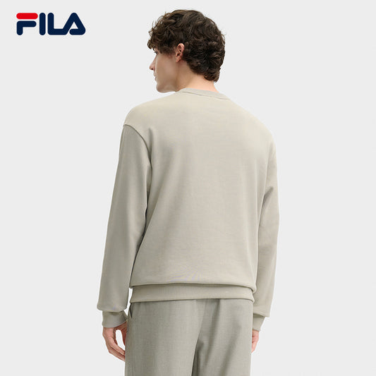 FILA CORE LIFESTYLE FILA MILANO STUDIO IN MILAN Men Sweatshirt (Grey / Light Khaki)