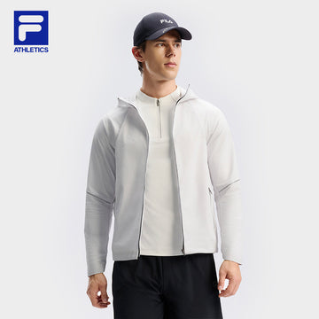 FILA CORE ATHLETICS BLACK Men Woven Top (White)