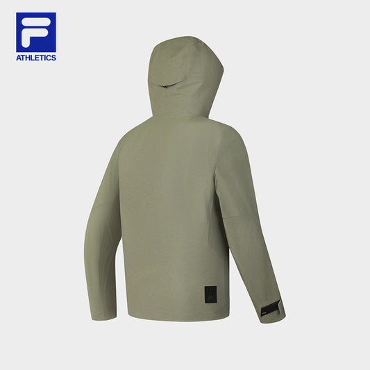 FILA CORE ATHLETICS EXPLORE X BBC EARTH PATHWAYS OF WONDER Men Water Resistant Jacket (Olive Green)