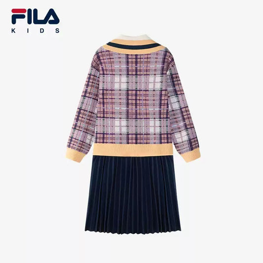 FILA KIDS X OSAMU GOODS GIRL'S KNIT DRESS