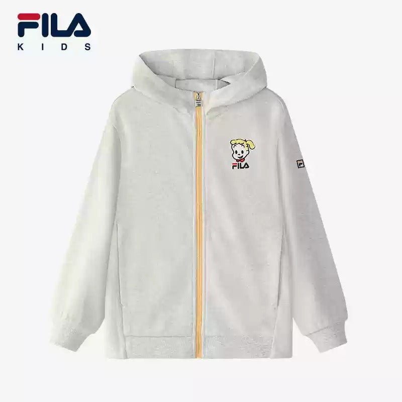 FILA KIDS X OSAMU GOODS GIRL'S KNIT ZIP COAT