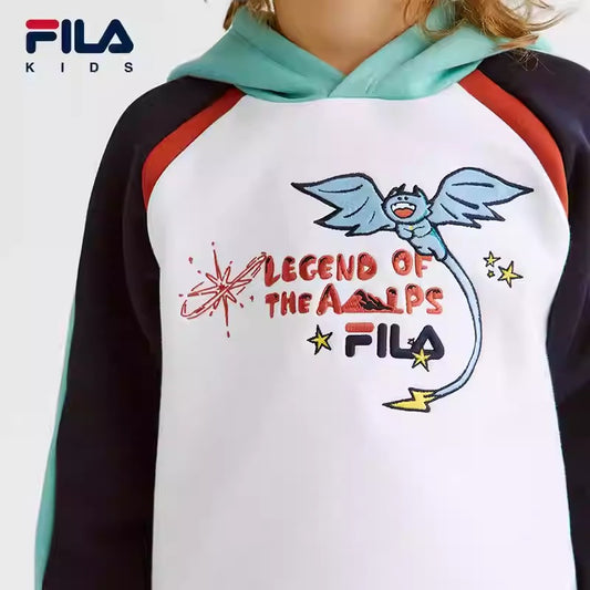 FILA KIDS LEGEND OF THE ALPS WHITE LINE Boy's Hoodie