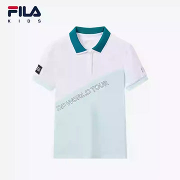 FILA KIDS PERFORMANCE GOLF DP WORLD TOUR Girl's Short Sleeve Polo T-Shirt