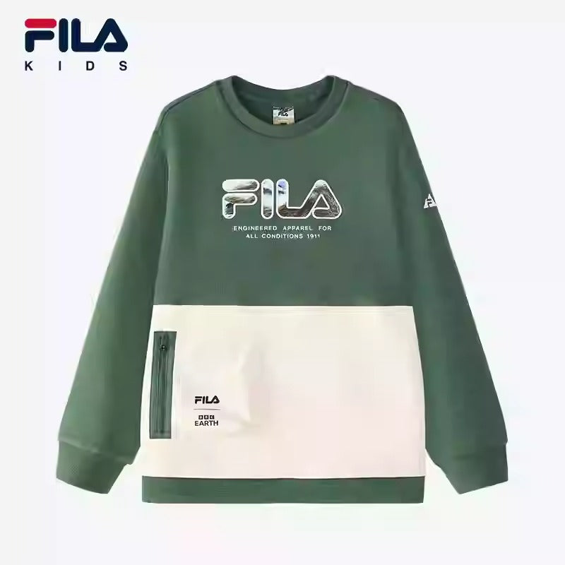 FILA KIDS PERFORMANCE EXPLORE X BBC EARTH PATHWAYS OF WONDER Boy's Sweater