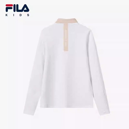 FILA KIDS PERFORMANCE GOLF Girl's Long Sleeve Polo T-Shirt