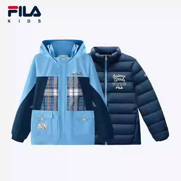 FILA KIDS X OSAMU GOODS Boy's Woven Down 2 in 1 Jacket