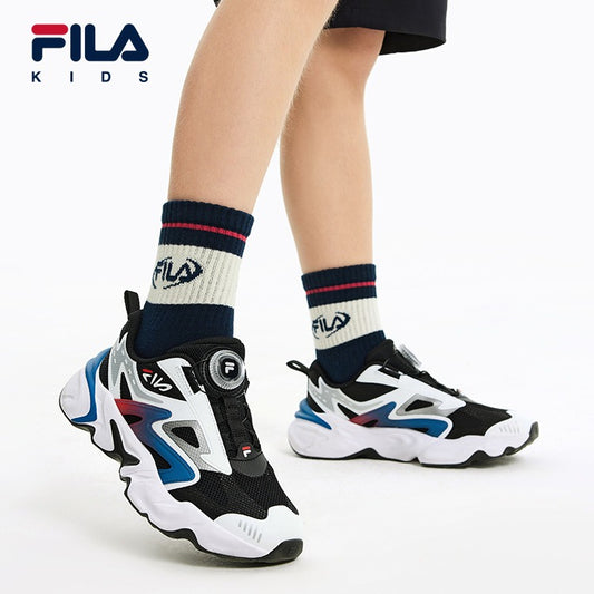 (EU 33 - 39) FILA KIDS HERITAGE SPARKLE Boys/Girl's Retro Running Shoes Sneakers