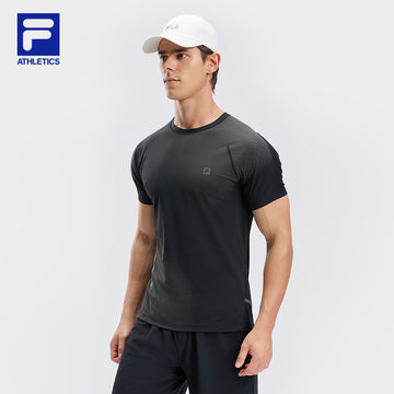 FILA CORE ATHLETICS BLACK Men Short Sleeve T-shirt in black