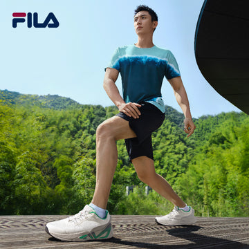 FILA CORE Men's BLACK ATHLETICS FITNESS Woven Shorts in Black