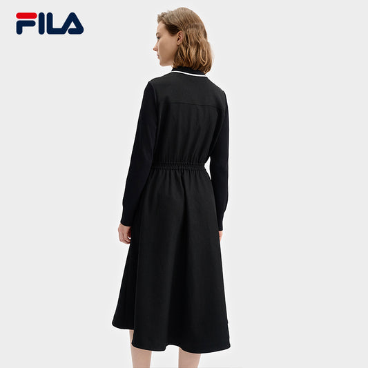 FILA CORE LIFESTYLE WHITE MILAN DESIGN WEEK Women Dress (Black)