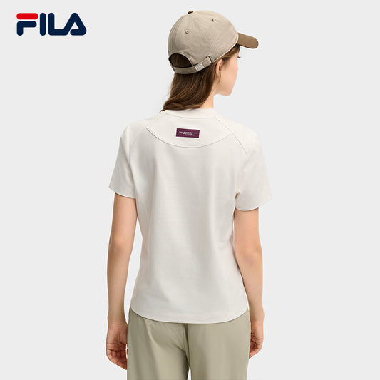 FILA CORE LIFESTYLE ORIGINALE VANGUARD EXPLORATION Women Short Sleeves T-Shirt (Black / White)