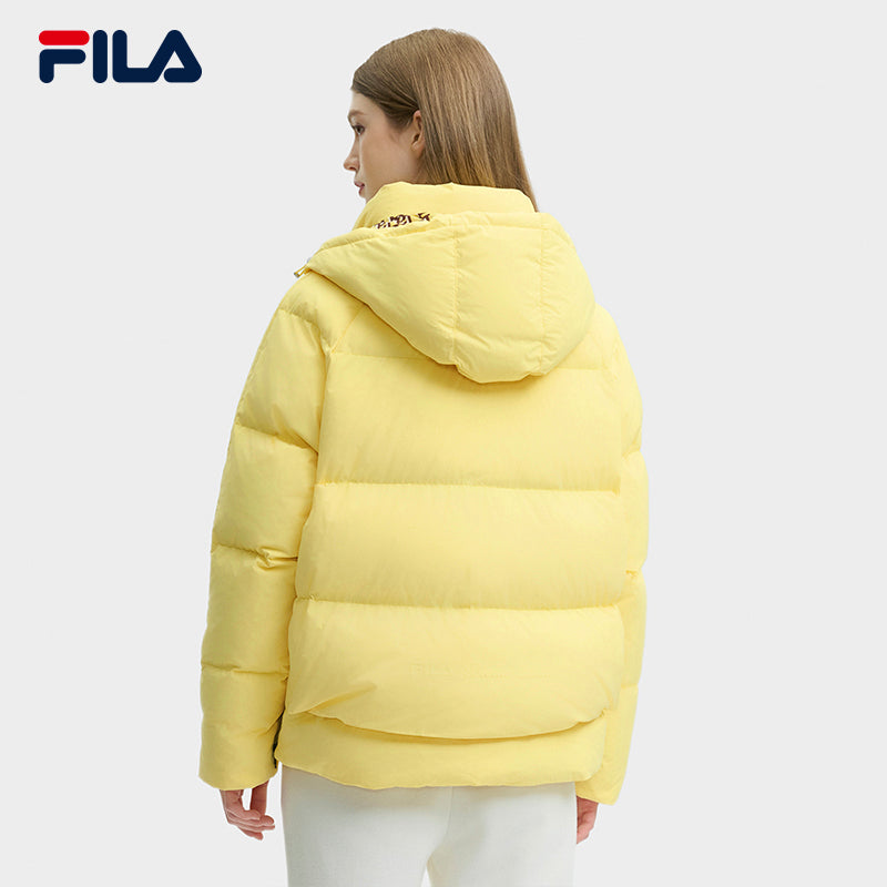 FILA CORE LIFESTYLE HERITAGE CLASSIC MONOGRAM Women Down Jacket Yello