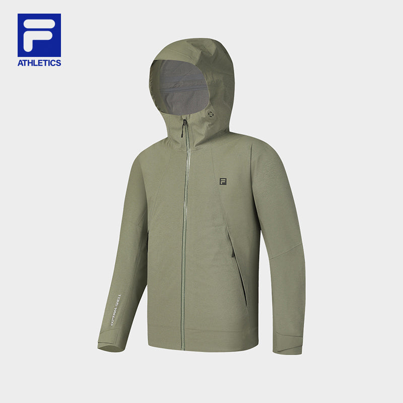 FILA CORE ATHLETICS EXPLORE X BBC EARTH PATHWAYS OF WONDER Men Water Resistant Jacket (Olive Green)