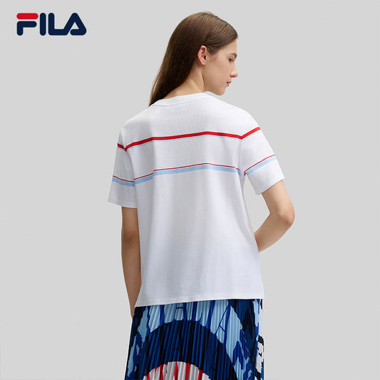 FILA CORE LIFESTYLE FILA EMERALD Women Short Sleeve T-shirt (White)