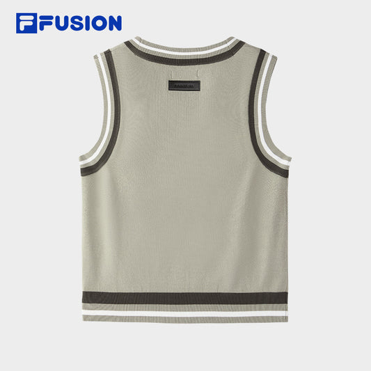 FILA FUSION INLINE FUSIONEER Women Knit Sweater (Ash)